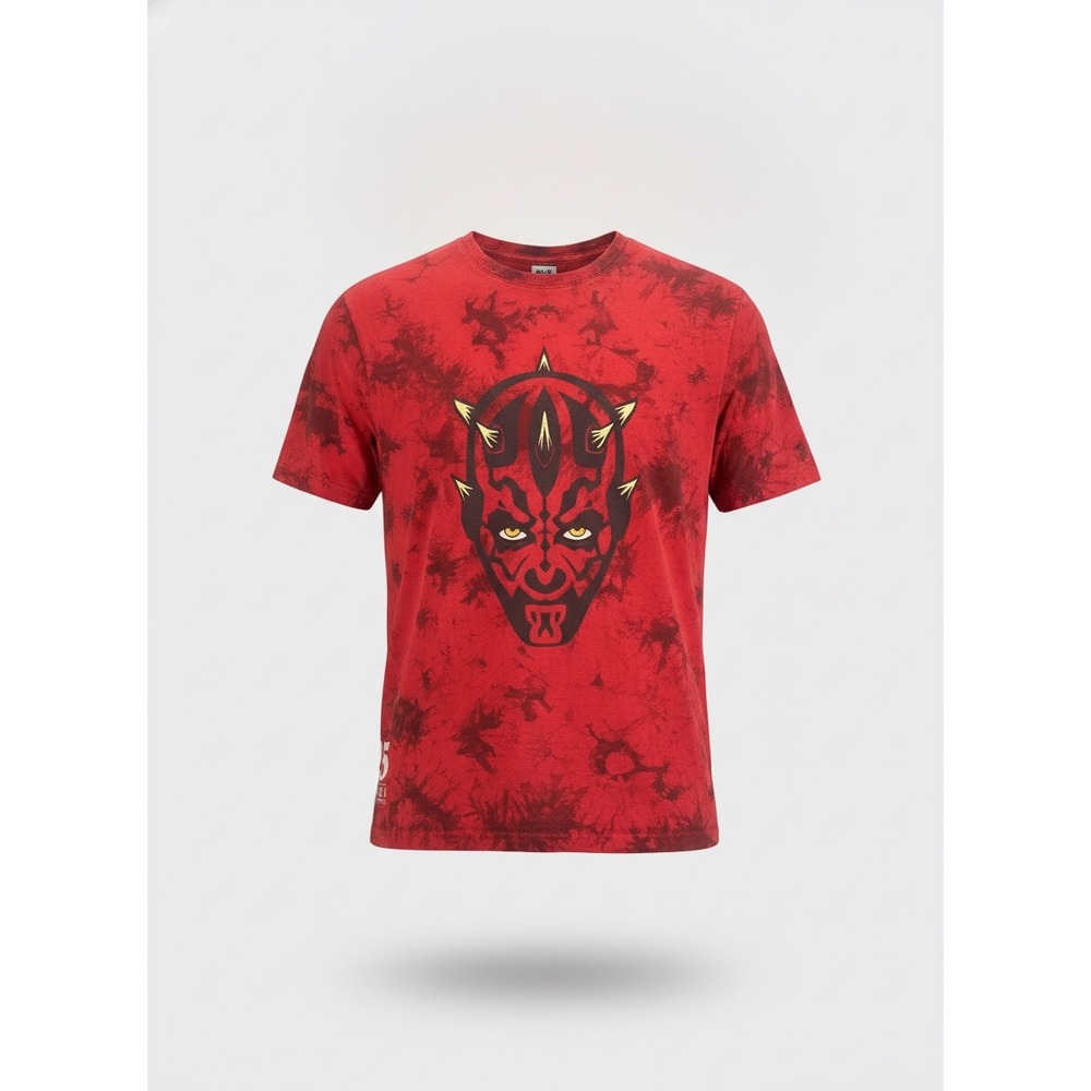 Star Wars Darth Maul Tie Dye Shirt Mens 3XL Episode I 25th Anniversary Red Black